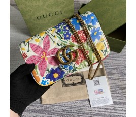 구찌 GUCCI GG 마몬트 마틀라세 가죽 슈퍼 미니 백