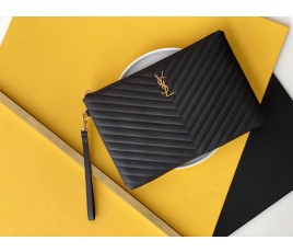 세인트로랑 YSL 모노그램 마틀라세 라지 클러치 백