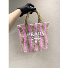 프라다 PRADA 라피아 토트 백