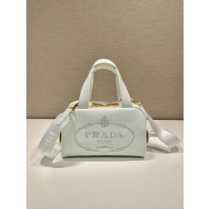 프라다 PRADA 로고 토트 크로스백