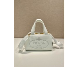 프라다 PRADA 로고 토트 크로스백